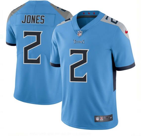 Men Tennessee Titans 2 Julio Jones Nike Light Blue Vapor Limited NFL Jersey